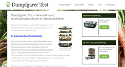 Desktop Screenshot of dampfgarertests.com